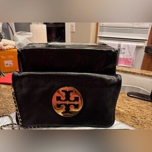 Authentic Tory Burch Black Leather Clutch/Crossbody NOT FOR SALE